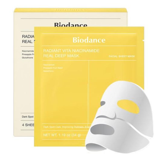 Radiant Vita Niacinamide Real Deep Mask (34g * 4 uds)