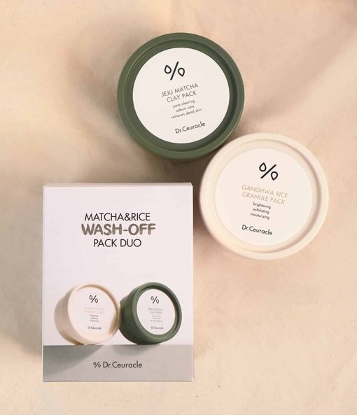 Matcha&Rice Wash-Off Pack Duo - Imagen 2