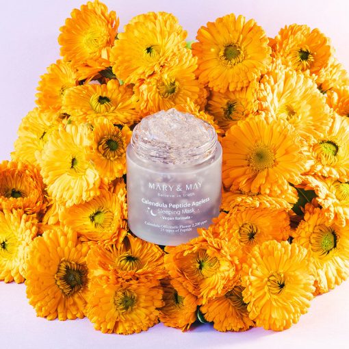 Vegan Calendula Peptide Ageless Sleeping Mask - Imagen 3